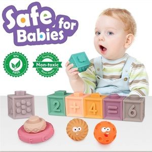 12 Montessori teething blocks